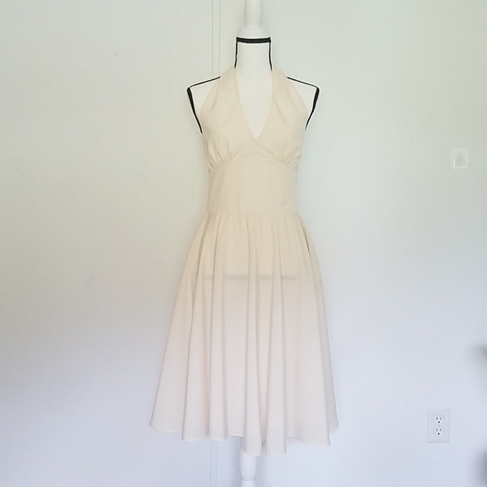 Vintage Ivory Marilyn Monroe Halter Dress